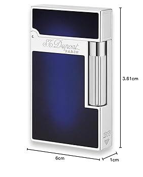 J. Dupont ネイビーブルーライター デュポン S.T.Dupont 正規品 ミニジェット 電子ガスターボ